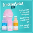 thumbnail image 7 of Nostalgia Flossing Sugar Kit, 16 oz Cotton Candy Sugar in Orange, Grape, and Pink Bubble Gum, 3-Pack, 7 of 7