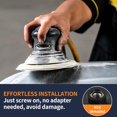 thumbnail image 3 of Pomsare 80PCS Angle Grinder Sanding Discs, 5 Inch Upgraded Hook and Loop Backing Pad Attachments with 5/8-11 Threads, Sanding Pad, 3 of 7