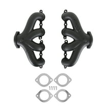 Hooker Blackheart BHS5190 LT Swap Exhaust Manifolds - Center Dump - Black