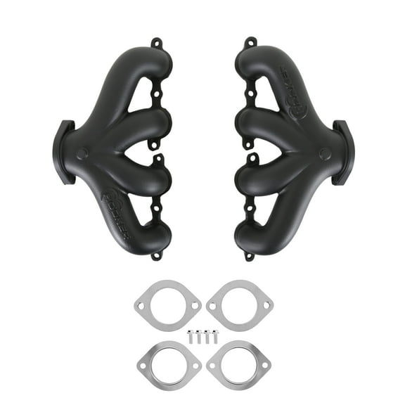 Hooker Blackheart BHS5190 LT Swap Exhaust Manifolds - Center Dump - Black