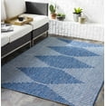 thumbnail image 2 of Mark&Day Outdoor Rugs, 8x10 Okswerd Global Indoor/Outdoor Bright Blue Area Rug, Non Shedding Blue White Carpet for Patio, Porch, Deck, Bedroom, Living Room or Kitchen (7'10" x 10'2"), 2 of 7