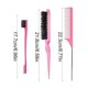 thumbnail image 2 of juego de 3 cepillos de pelo rosa para cabello liso, 2 of 5
