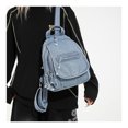 thumbnail image 3 of KKLDOGS Denim Mini Backpack for Women, Small Canvas Purse Casual Backpack,Vintage Aesthetic Lightweight Preppy Daily Bookbag, 3 of 8