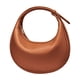 thumbnail image 2 of Bolso de hombro para mujer, pequeño, moderno, tipo cartera con cremallera. Marrón, 2 of 9