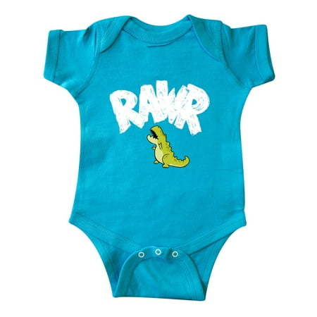 

Inktastic Lil Green Tyrannosaurus Rawr Gift Baby Boy or Baby Girl Bodysuit