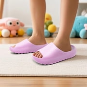Kids Cloud Slides Slippers For Girls Boys,Pillow House Slippers Non-Slip Super Soft Quick Drying Shower Cushioned Slides Bathroom Thick Sole Sandals Indoor Outdoor Slippers