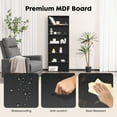 thumbnail image 5 of ZUNMOS 6 Shelf Bookcase, 63 Inch Tall Open Industrial Standing Bookshelf Large Storage for Home Office, Living Room, Bed Room, Black, 5 of 7