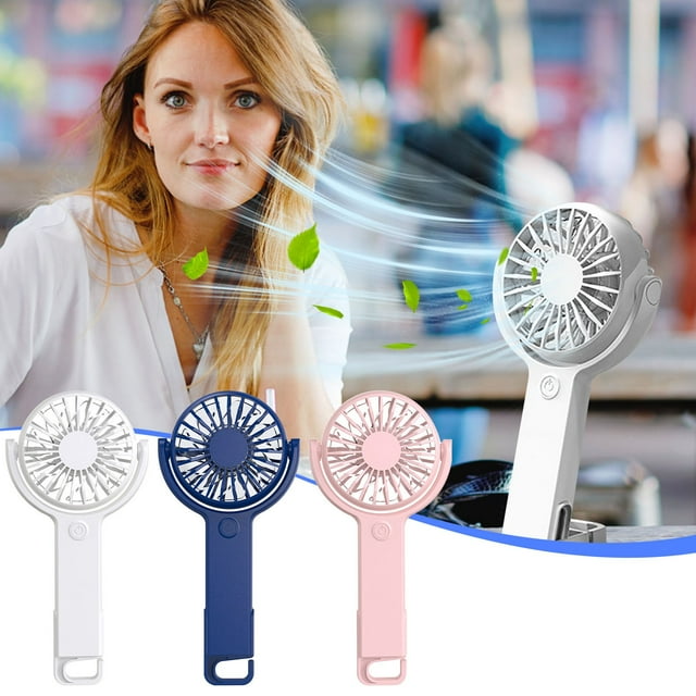 Iumwxz Portable Fan Rotating Handheld Fan Hanging Buckle Desktop Five-Speed Portable Hiking Usb Rechargeable Mini Fan Mini Fan Pink Plastic Clearance Sales