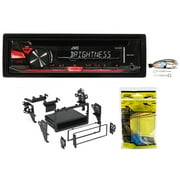 Single-Din JVC CD Player Receiver Stereo w/ MP3/WMA/Aux For 2005 Honda Civic SE