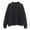 Black, variant on Mock Turtleneck Women's Sweatshirts Oversized Pullovers Lightweight Solid Color Sweatshirt Fall Tops