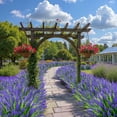 thumbnail image 4 of Scidweet 20 Bundles Artificial Lavender Plants Outdoors, Fake Flowers Faux Plant Spring Summer Decoration for Home Garden, Purple, 4 of 6