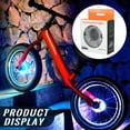 thumbnail image 7 of Universal Bike Wheel Lights,Manual Switch Hub Lights with 7 Colors,USB Rechargeable Waterproof Spoke Lights for Night Riding,Easy Install Bicycle Lights for Adult Mountain Bike Accessories, 7 of 7