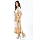 thumbnail image 2 of Vestido bohemio Roman Fashion manga kimono 8544 Blanco cafe M, 2 of 6