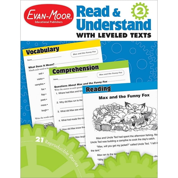 Evan-Moor Read and Understand with Leveled Texts, Grade 2 Teacher Resource