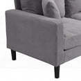 thumbnail image 5 of 57" High Resilience Loveseat Sofa, Wooden Frame | Small Space Saving & Comfortable, 5 of 11