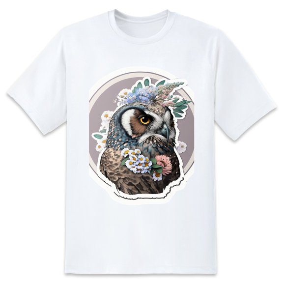 Men's Graphic TeeOwl (10) Letter Print T-Shirts Round Neck Short Sleeves Sizes XS-5XL Summer Daily Casual Tops