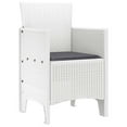 thumbnail image 3 of vidaXL Garden Chair 2 pcs White 53 x 49 x 85 cm PP, 3 of 6