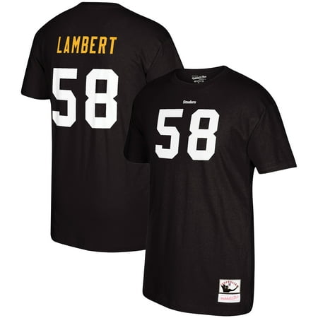 - Jack Lambert Pittsburgh Steelers Mitchell & Ness Throwback Player Name & Number T-Shirt - Black