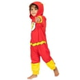 thumbnail image 3 of DC Comics Justice League The Flash Little Boys Fleece Zip Up Pajama Coverall Toddler to Big Kid, 3 of 5