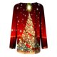 thumbnail image 5 of Pntutb, camisas informales florales de manga larga para mujer, jersey liso con cuello redondo, túnica holgada, tops con estampado de árbol de Navidad, blusa de manga larga con cuello redondo Pntutb Pntutb-3487, 5 of 5
