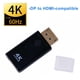 thumbnail image 4 of Ruifaya Adaptador convertidor de Display Port DP macho a HDMI hembra para HDTV 4K HD 1080P O4, 4 of 7