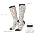thumbnail image 6 of Balery Cute Tennis Racket Printed Novelty Socks Men's Women's Crew Socks Sports Socks Knee High Socks Cotton Socks Quirky and Cool Socks, 6 of 8