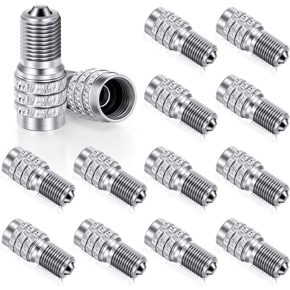 16 Pcs Double Valve Stem Cap Flow Through Tire Inflator Extension Copper Covers Truck Car RV High Pressure