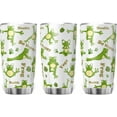 thumbnail image 6 of 20 Oz Stainless Steel Tumbler with Lid Funny Frogs Doing Yoga Vacuum Insulated Travel Coffee Cups Cartoon Frog Meditation Double Walled Gift Tumbler Mugs, 6 of 6