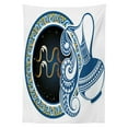 thumbnail image 3 of Ambesonne Zodiac Tablecloth Rectangular Table Cover, Aquarius Sign, 60"x84", Multicolor, 3 of 4