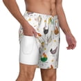 thumbnail image 3 of Goofa Funny Chicken Printed Men's Swim Trunks Board Shorts Quick Dry Mens Swimming Trunks with Compression Liner,Breathable Fit Hawaii Beach Shorts-Small, 3 of 9