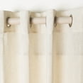 thumbnail image 2 of SAFAVIEH Delancey Grommet Curtain Window Panel, 52" x 96", Beige/White, 2 of 4