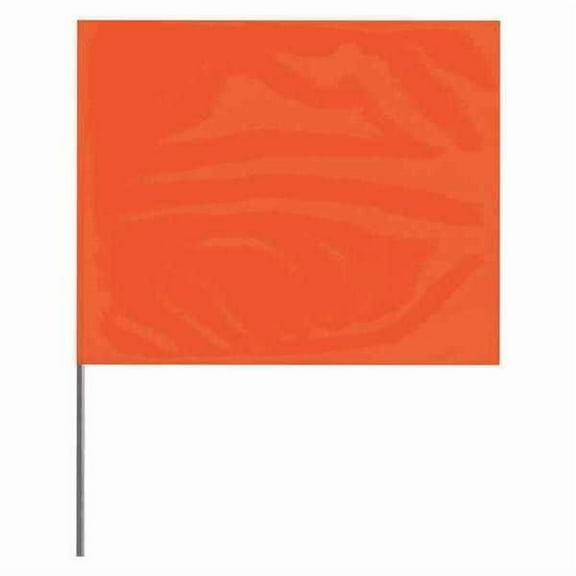 Presco Marking Flag,Orange,Blank,PVC,PK100 4536O-200