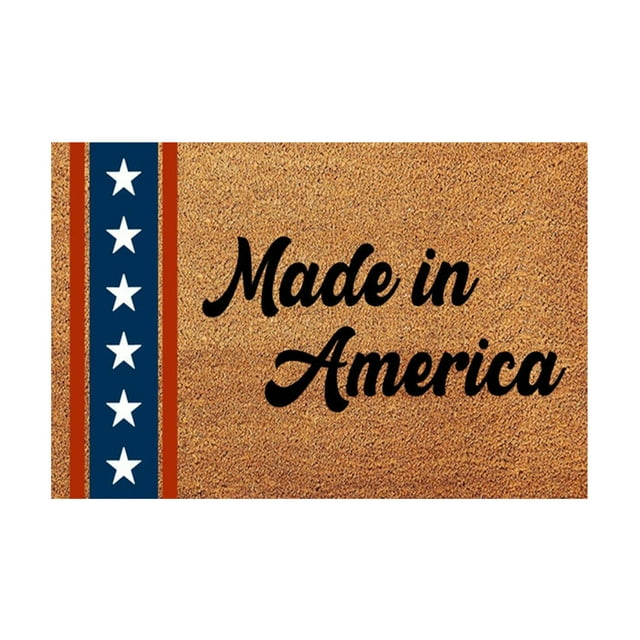 Welcome Mat Mar 4th of July Doormat Made In America Rugs for Entryway 16x24IN Summer Door Mats Spring Decor Summer Decor Home Gifts for Housewarming Heavy Duty Front Welcome Mats for Home Entrance