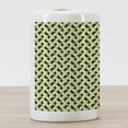 thumbnail image 3 of Geometric Ceramic Toothbrush Holder, Triangles and Rhombuses with Many Colors Abstract Grid Style Retro Illustration, Decorative Versatile Countertop for Bathroom, 4.5" X 2.7", Multicolor, 3 of 4