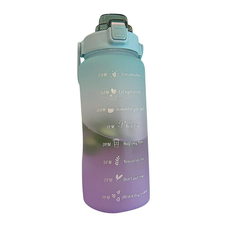 2 Liter Water Bottle with Straw Female Jug Girls Portable Travel bottles  Fitnes