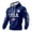 Blue, variant on Iaqnaocc Usa Flag Hoodies for Men Waffle Long Sleeve Shirts for Men 250th Anniversary Usa Flag American 1776-2026 4th Of July Pullover Army Green L