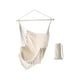 thumbnail image 1 of Silla hamaca cómoda con asiento ancho y barra separadora para columpio beige, 1 of 9