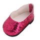 thumbnail image 4 of 1 Par De Zapatos Sin Cordones Zapatos De Princesa Zapatos Casuales Con Lentejuelas Para 18 Pulgadas Muñeca De Accesorios De roja Sunnimix Zapatos de muñeca de 18 pulgadas, 4 of 8