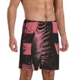 thumbnail image 2 of Pofeuu Graphic Seal On Stripes Print Men's Soft Woven Elastic Waistband Sleep Pajama Short-Small, 2 of 6