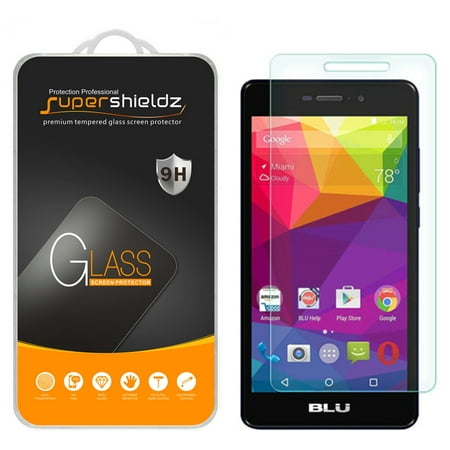 [1-Pack] Supershieldz for BLU Advance 5.0 HD Tempered Glass Screen Protector, Anti-Scratch, Anti-Fingerprint, Bubble Free