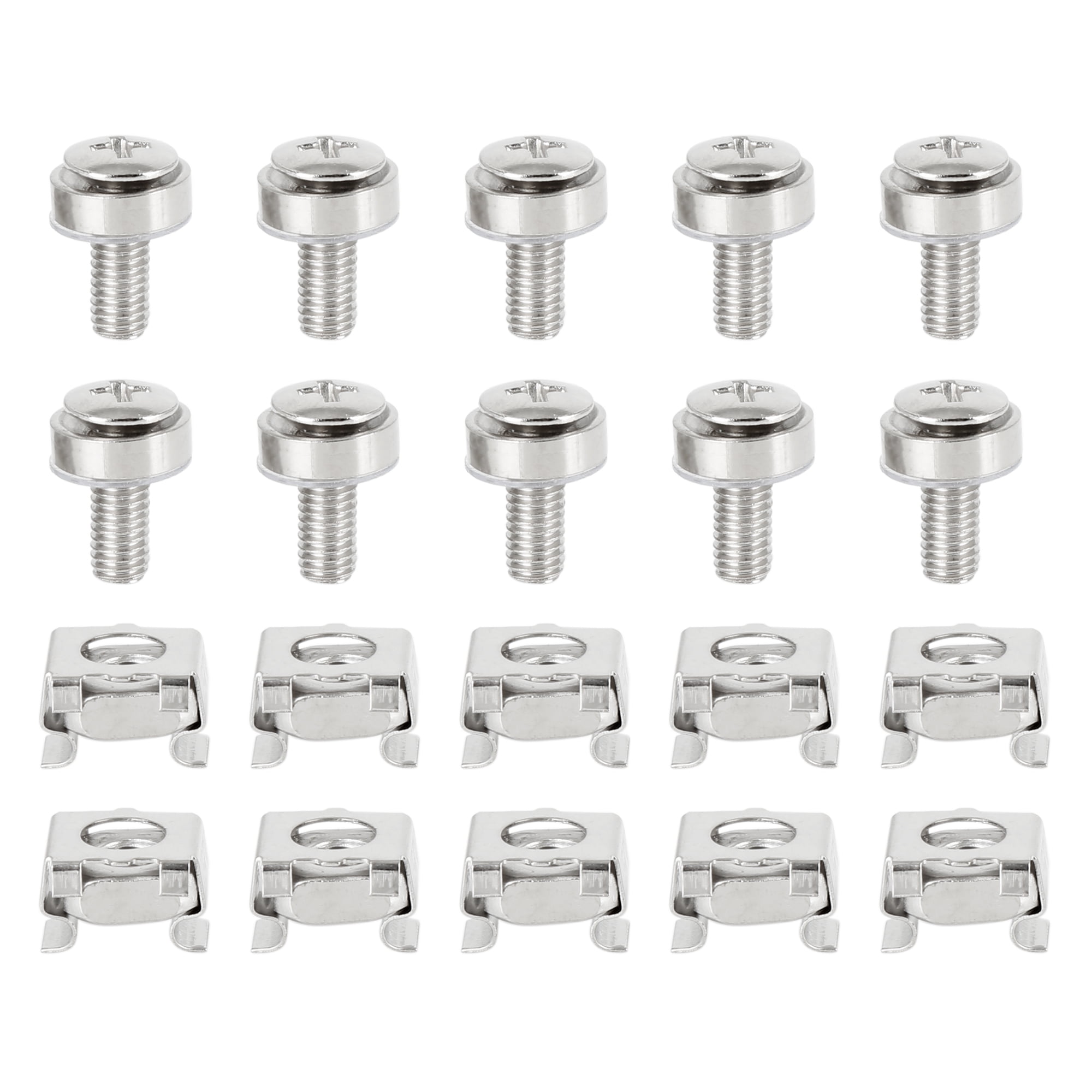 25 Set 5mm Cage Nuts and M5x16mm Mounting Screws Bolts for License