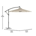 thumbnail image 6 of Flash Furniture Sedona Round Cantilever Umbrella with 32 Solar LED Lights, Tan (GMWLUU012TAN), 6 of 12