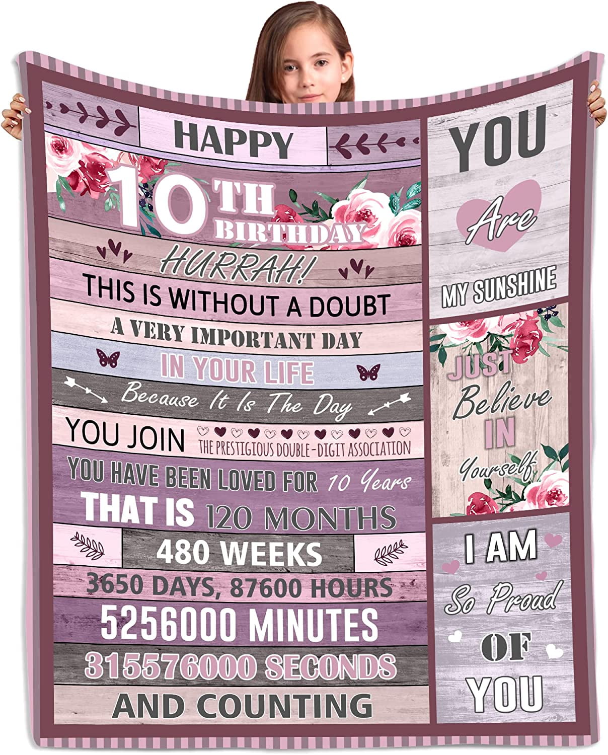 11 Year Old Girl Gift Ideas Blanket 60X50 - Birthday Gifts for 11 Year  Old Girls - 11 Year Old Girl Gifts - 11th Birthday Gifts for Girls - Best  11