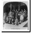 thumbnail image 2 of Historic Framed Print, Chinese school children and teacher [standing on steps] at the American Board of Missions, Peking, China, 17-7/8" x 21-7/8", 2 of 9