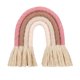 thumbnail image 2 of Macramé íris colgante de pared abitación de bebé habitaciones coloridas 5,51x5,91 pulgadas tapiz cuerda tejida borla decoración del H Macarena tapiz de arco iris de macramé, 2 of 8
