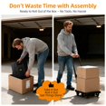 thumbnail image 4 of Carrito Dolly TROOZY Plegable con 6 Ruedas Negro, Capacidad 200 kg, 4 of 9