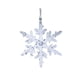 thumbnail image 2 of Adornos navideños, adornos navideños, adornos colgantes de copos de nieve acrílicos navideños, decoración para árbol de Navidad, decoración de copos de nieve de cristal de hielo transparente, pequeño, 2 of 6