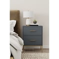 thumbnail image 2 of Alpine Furniture 2010G-02 Madelyn Two Drawer Nightstand, Slate Gray, 2 of 3