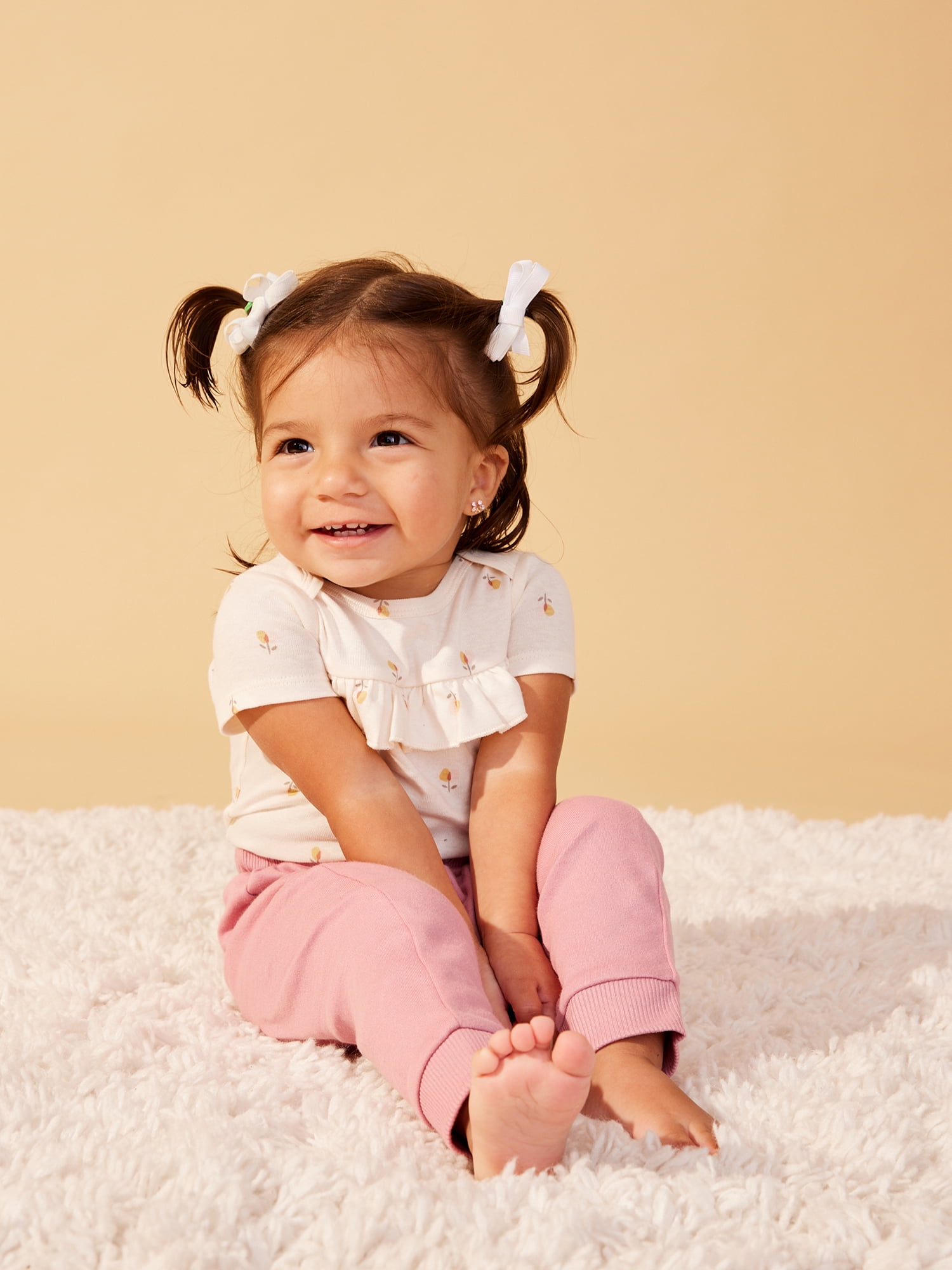 Little Star 100% Organic Cotton 5 Pack Baby Girl Bodysuit