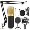 thumbnail image 1 of navor Condenser Microphone Combo, Cardioid Professional PC Mic Kit with Adjustable Mic Suspension Scissor Arm, Shock Mount and Pop Filter for Studio Recording & Broadcasting & Gaming, 1 of 7